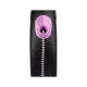 Lesa retractabila cu fir Flexi Fun Dots M Roz